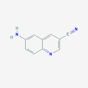 molecular formula C10H7N3 B082151 6-Aminoquinoline-3-carbonitrile CAS No. 13669-67-5