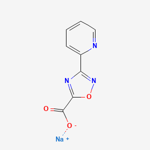 molecular formula C8H4N3NaO3 B8215106 Sodium 3-(pyridin-2-yl)-1,2,4-oxadiazole-5-carboxylate 