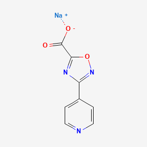 molecular formula C8H4N3NaO3 B8215112 Sodium 3-(pyridin-4-yl)-1,2,4-oxadiazole-5-carboxylate 
