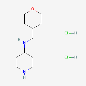 molecular formula C11H24Cl2N2O B8215113 N-[(oxan-4-yl)methyl]piperidin-4-amine dihydrochloride 