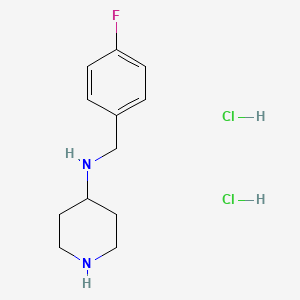N-[(4-fluorophenyl)methyl]piperidin-4-amine dihydrochloride