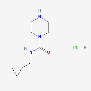 molecular formula C9H18ClN3O B8215119 N-(cyclopropylmethyl)piperazine-1-carboxamide hydrochloride 