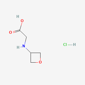 molecular formula C5H10ClNO3 B8215196 2-(Oxetan-3-ylamino)acetic acid;hydrochloride 