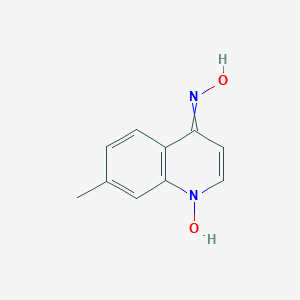 molecular formula C10H10N2O2 B082152 4-(Hydroxyamino)-7-methylquinoline 1-oxide CAS No. 13442-09-6