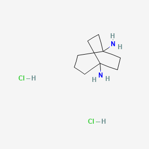 molecular formula C9H20Cl2N2 B8215234 Bicyclo[3.2.2]nonane-1,5-diamine dihydrochloride 