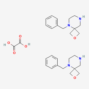molecular formula C28H38N4O6 B8215311 5-Benzyl-2-oxa-5,8-diazaspiro[3.5]nonane;oxalic acid 