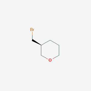 molecular formula C6H11BrO B8215370 (S)-3-(Bromomethyl)tetrahydro-2H-pyran 