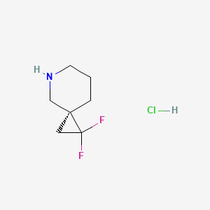 molecular formula C7H12ClF2N B8215418 (3S)-2,2-difluoro-5-azaspiro[2.5]octane;hydrochloride 