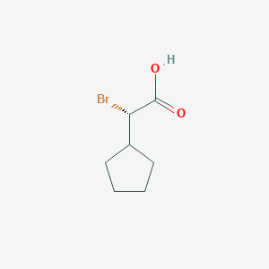 (2S)-2-Bromo-2-cyclopentylacetic acid