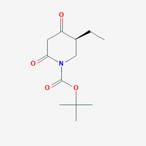 molecular formula C12H19NO4 B8215509 tert-butyl (5S)-5-ethyl-2,4-dioxopiperidine-1-carboxylate 