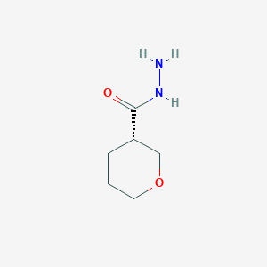 molecular formula C6H12N2O2 B8215557 (3S)-oxane-3-carbohydrazide 