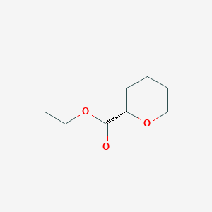 molecular formula C8H12O3 B8215591 ethyl (2S)-3,4-dihydro-2H-pyran-2-carboxylate 
