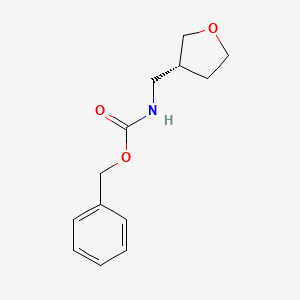 molecular formula C13H17NO3 B8215626 (R)-benzyl (tetrahydrofuran-3-yl)methylcarbamate 