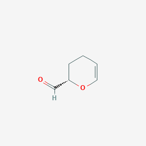 molecular formula C6H8O2 B8215644 (2S)-3,4-Dihydro-2H-pyran-2-carbaldehyde CAS No. 879629-36-4