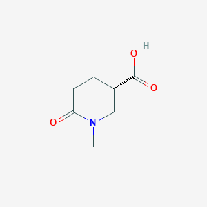molecular formula C7H11NO3 B8215723 (3S)-1-methyl-6-oxopiperidine-3-carboxylic acid 