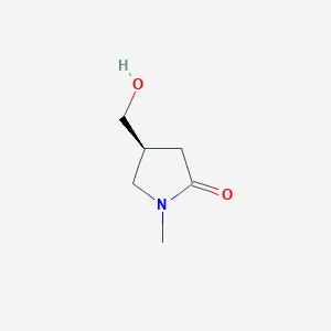 molecular formula C6H11NO2 B8215739 (4S)-4-(hydroxymethyl)-1-methylpyrrolidin-2-one 