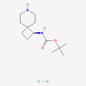 molecular formula C13H25ClN2O2 B8215786 tert-butyl N-[(3S)-7-azaspiro[3.5]nonan-3-yl]carbamate;hydrochloride 