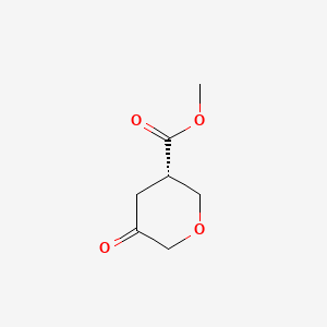 molecular formula C7H10O4 B8215806 methyl (3S)-5-oxooxane-3-carboxylate 