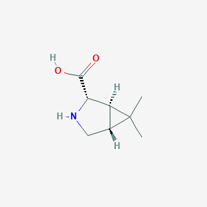 molecular formula C8H13NO2 B8215828 (1R,2S,5R)-6,6-dimethyl-3-azabicyclo[3.1.0]hexane-2-carboxylic acid 