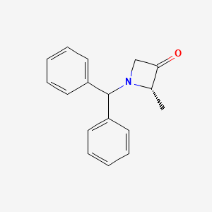 molecular formula C17H17NO B8215890 (2S)-1-(diphenylmethyl)-2-methylazetidin-3-one 