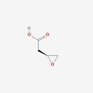 molecular formula C4H6O3 B8215928 2-[(2S)-Oxiran-2-yl]acetic acid 