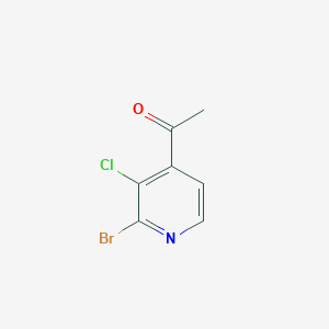 molecular formula C7H5BrClNO B8216074 1-(2-Bromo-3-chloropyridin-4-yl)ethanone 
