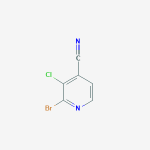 molecular formula C6H2BrClN2 B8216091 2-Bromo-3-chloropyridine-4-carbonitrile 