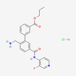 molecular formula C23H23ClFN3O3 B8216105 Sovesudil (hydrochloride) 