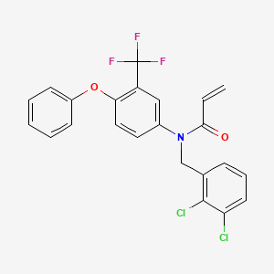 molecular formula C23H16Cl2F3NO2 B8216110 CID 138506247 