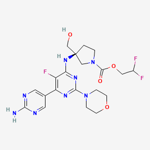 molecular formula C20H25F3N8O4 B8216121 Unii-75658jdg29 CAS No. 2067281-51-8
