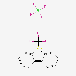 molecular formula C13H10BF7S B8216181 5-(Trifluoromethyl)-1,7-dihydrodibenzothiophen-5-ium;tetrafluoroborate 