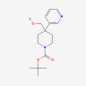 tert-Butyl 4-(hydroxymethyl)-4-(pyridin-3-yl)piperidine-1-carboxylate
