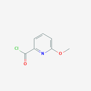 molecular formula C7H6ClNO2 B8216232 6-Methoxypicolinoyl chloride 