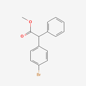 molecular formula C15H13BrO2 B8216288 Methyl 2-(4-bromophenyl)-2-phenylacetate 