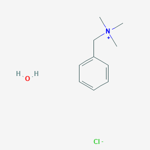 Benzyl(trimethyl)azanium;chloride;hydrate