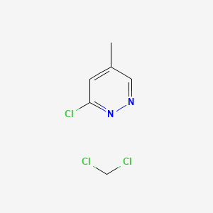 molecular formula C6H7Cl3N2 B8216386 3-Chloro-5-methylpyridazine;dichloromethane 
