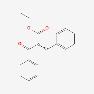 molecular formula C18H16O3 B8216397 Benzylidene-benzoylacetic acid ethyl ester 