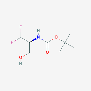 molecular formula C8H15F2NO3 B8216415 Tert-butyl (S)-(1,1-difluoro-3-hydroxypropan-2-YL)carbamate 