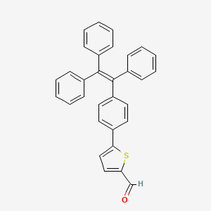molecular formula C31H22OS B8216478 5-(4-(1,2,2-Triphenylvinyl)phenyl)thiophene-2-carbaldehyde 