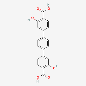 molecular formula C20H14O6 B8216503 3,3''-Dihydroxy-[1,1':4',1''-terphenyl]-4,4''-dicarboxylic acid 