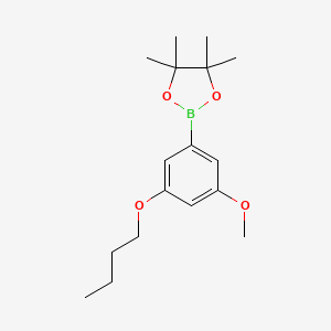 molecular formula C17H27BO4 B8216507 2-(3-Butoxy-5-methoxyphenyl)-4,4,5,5-tetramethyl-1,3,2-dioxaborolane 