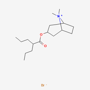 8-Methyl-3-(2-propylpentanoyloxy)tropinium bromide