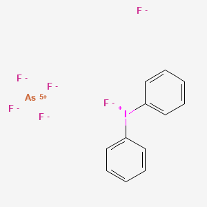 molecular formula C12H10AsF6I B8216581 六氟砷酸二苯基碘鎓(1-) 