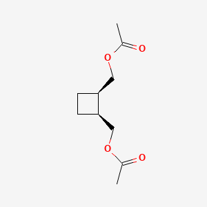 molecular formula C10H16O4 B8216595 [(1R,2S)-rel-2-[(Acetyloxy)methyl]cyclobutyl]methyl acetate 