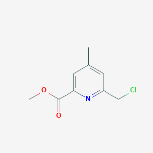 molecular formula C9H10ClNO2 B8216617 Methyl 6-(chloromethyl)-4-methylpyridine-2-carboxylate 