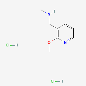 molecular formula C8H14Cl2N2O B8216753 [(2-Methoxypyridin-3-yl)methyl](methyl)amine dihydrochloride 