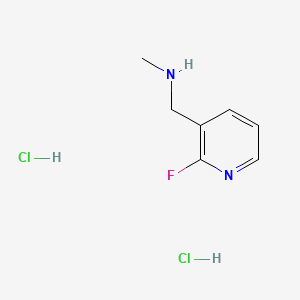 molecular formula C7H11Cl2FN2 B8216759 [(2-Fluoropyridin-3-yl)methyl](methyl)amine dihydrochloride 