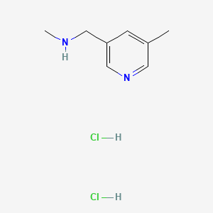 molecular formula C8H14Cl2N2 B8216761 Methyl[(5-methylpyridin-3-yl)methyl]amine dihydrochloride 