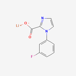 lithium(1+) 1-(3-fluorophenyl)-1H-imidazole-2-carboxylate