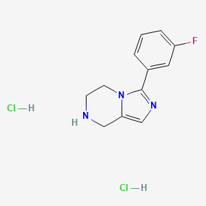 3-(3-fluorophenyl)-5H,6H,7H,8H-imidazo[1,5-a]pyrazine dihydrochloride